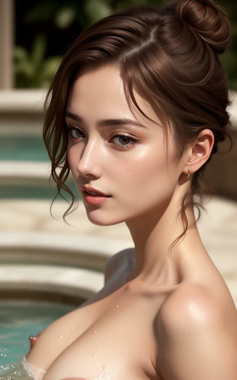 サンプル画像3:AI美女写真集Vol.74:プライベートプールの裸美女パート2(beauty4ever) [d_305394]