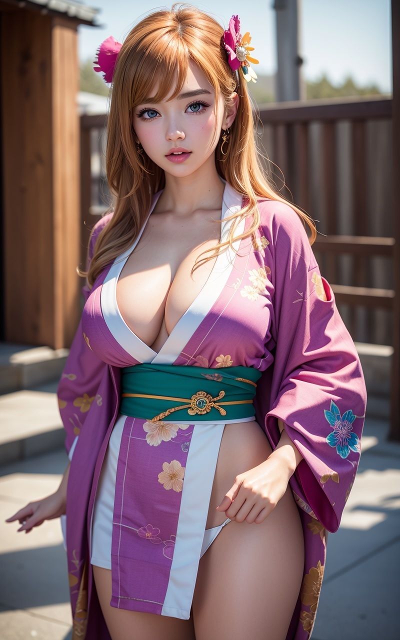 サンプル画像5:浴衣と花火〜巨乳ギャルとの夏の思い出〜(ぱこはち) [d_305478]