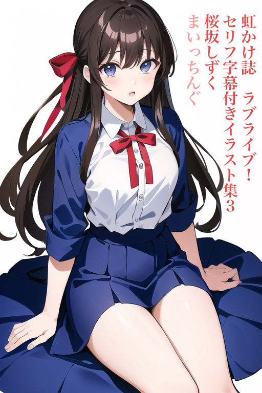 サンプル画像1:虹かけ誌 ラブライブ！ セリフ字幕付きイラスト集3 桜坂しずく まいっちんぐ(九情承太郎商店) [d_305524]