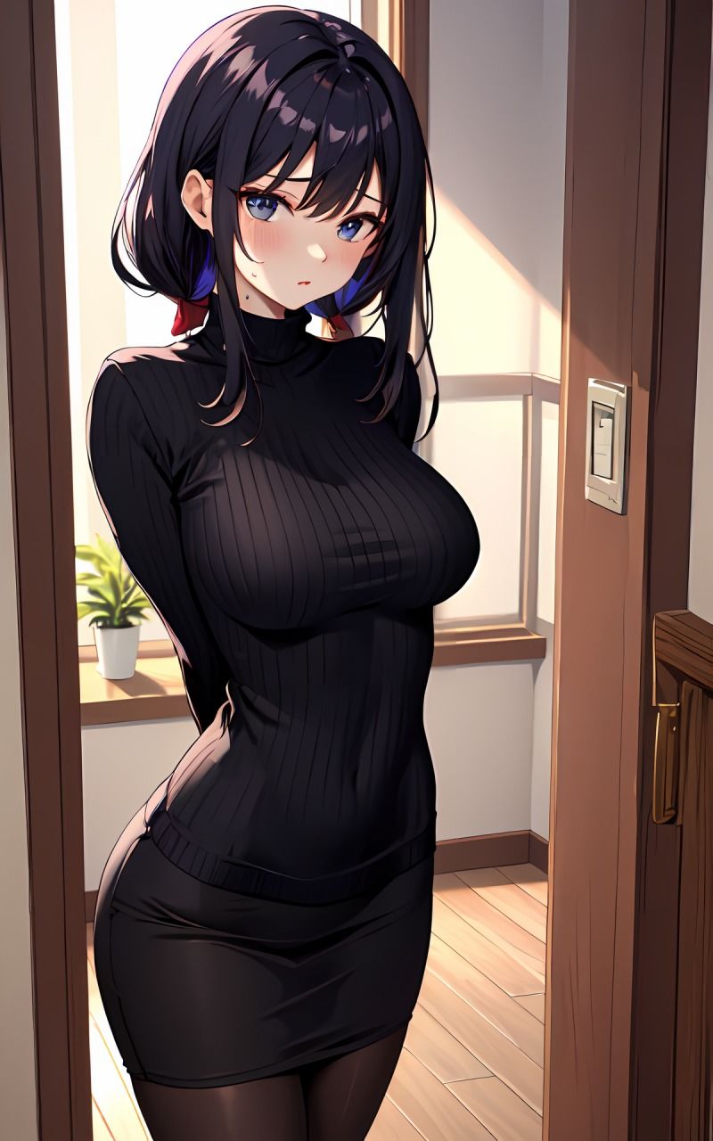 サンプル画像2:近所のお姉さん エチエチニット姿が超絶エロすぎる(ryuta) [d_305588]