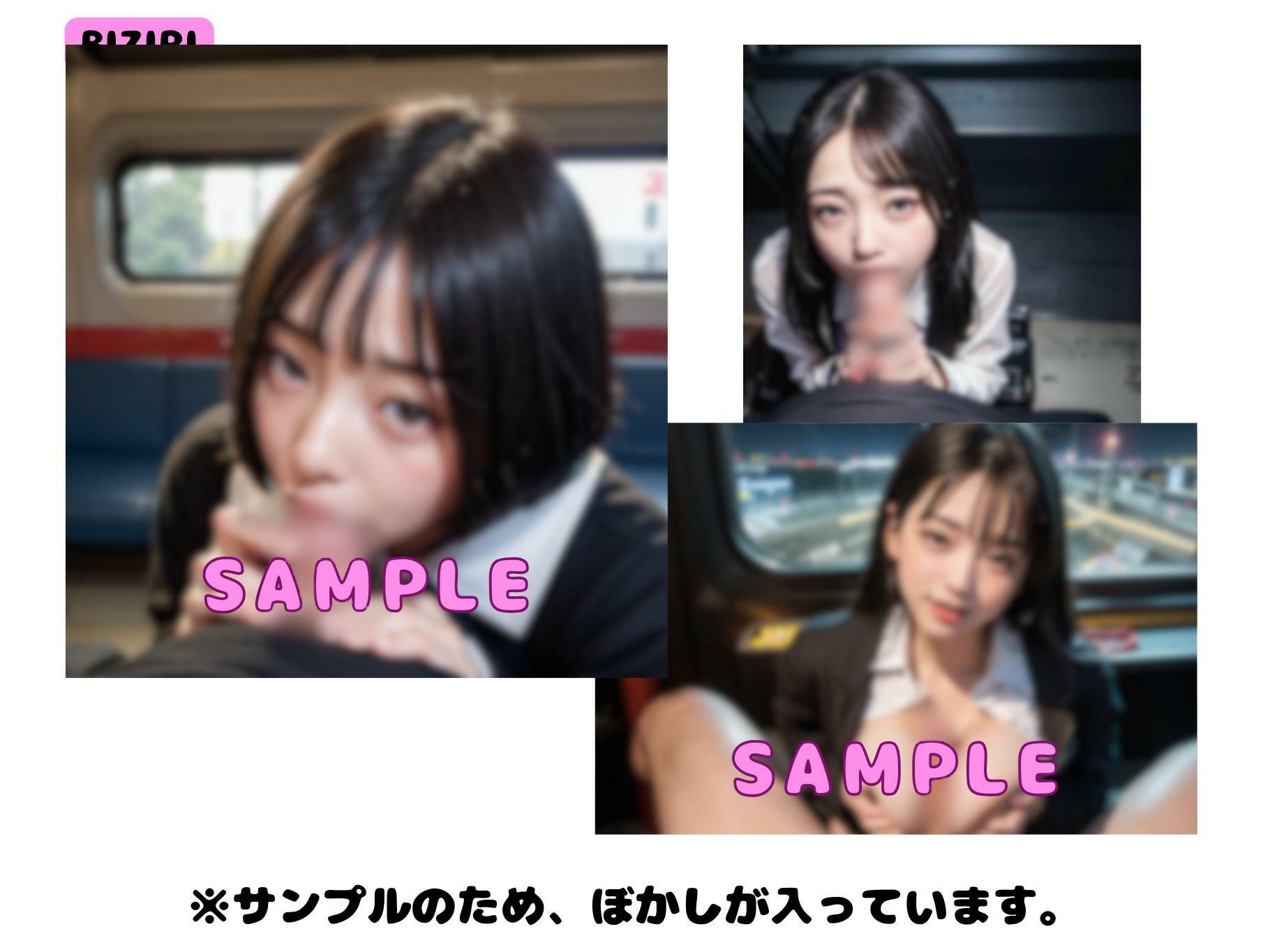 サンプル画像2:電車で出会った痴女J○に即尺されてぶっかけた話(BIZIRI) [d_305831]