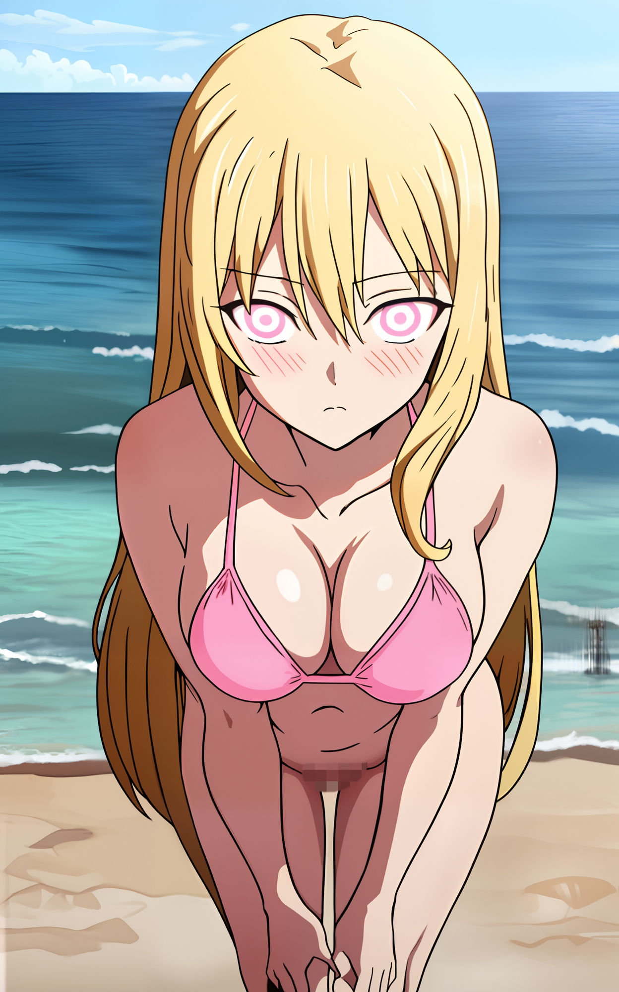 サンプル画像1:ビーチの休日、催●金髪の女神がサービスしてくれた(0号室) [d_305895]