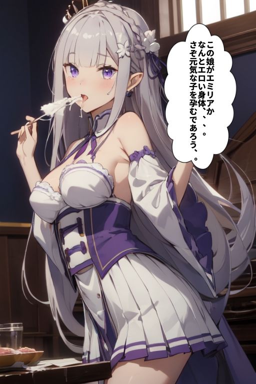 サンプル画像1:Re:ゼロから始める孕〇せ生活（エミリア編）(シロウト商会) [d_305956]