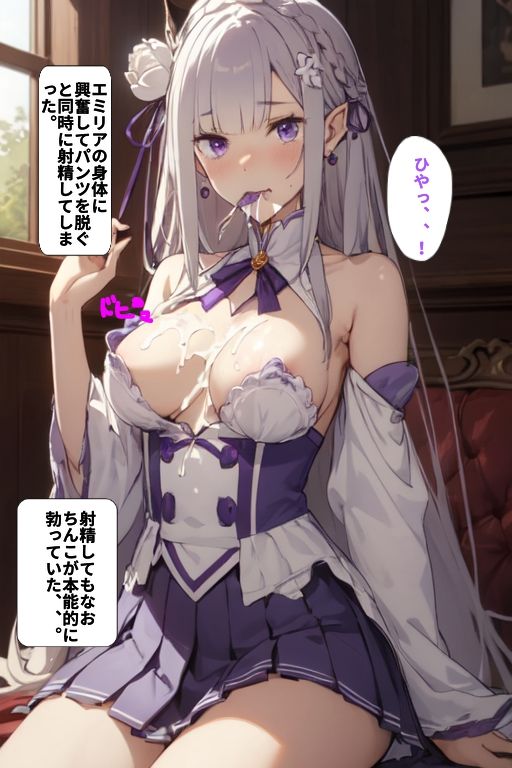 サンプル画像2:Re:ゼロから始める孕〇せ生活（エミリア編）(シロウト商会) [d_305956]