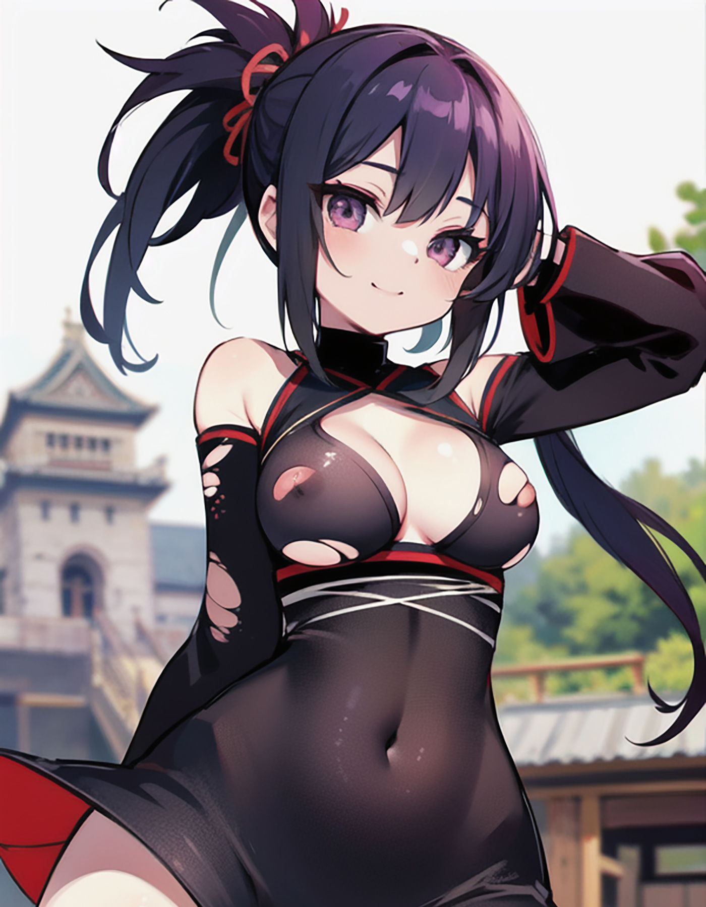 サンプル画像2:くノ一だからってエッチな事が得意とは限らないんだからねっ ニンニン！ アンアン！(美麗企画) [d_305982]