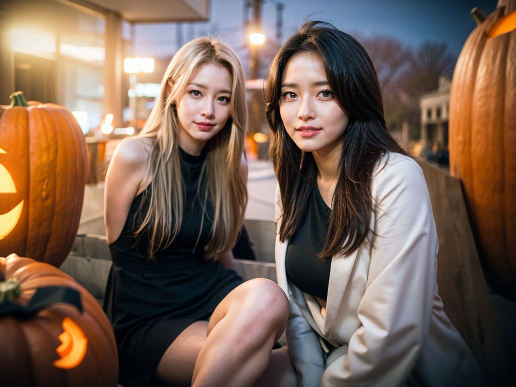 サンプル画像1:甘い罠に誘うハロウィン美女(ぷるん) [d_305991]