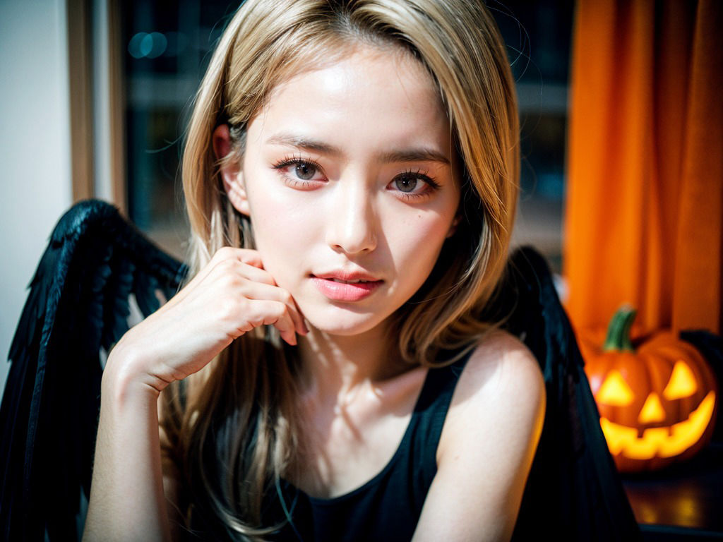 サンプル画像5:甘い罠に誘うハロウィン美女(ぷるん) [d_305991]