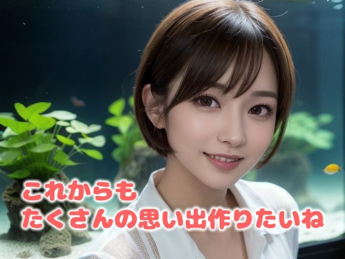 サンプル画像1:水族館デートの美しい瞬間〜大好きな彼女をカメラに捉えた〜（全169ページ）(AIグラビア出版) [d_306047]