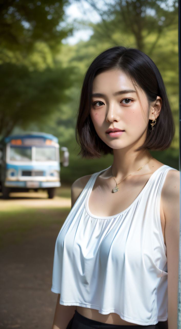 サンプル画像1:田舎のお姉さん(AI美女KANA) [d_306110]