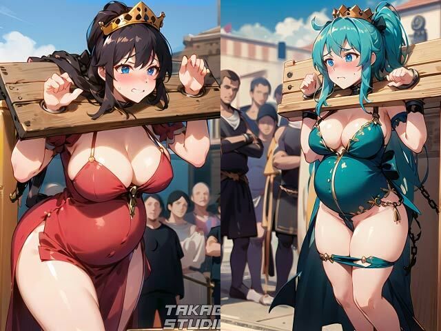 サンプル画像1:［SM］囚われたボテ腹王女［4K］(takagi_studio) [d_306128]