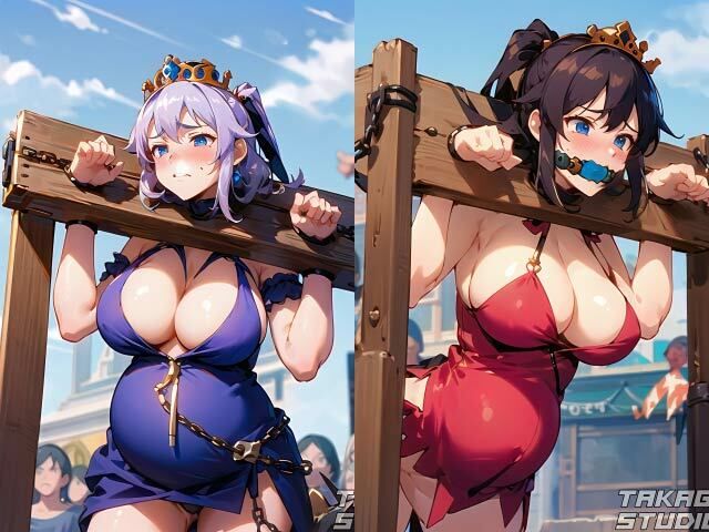 サンプル画像3:［SM］囚われたボテ腹王女［4K］(takagi_studio) [d_306128]