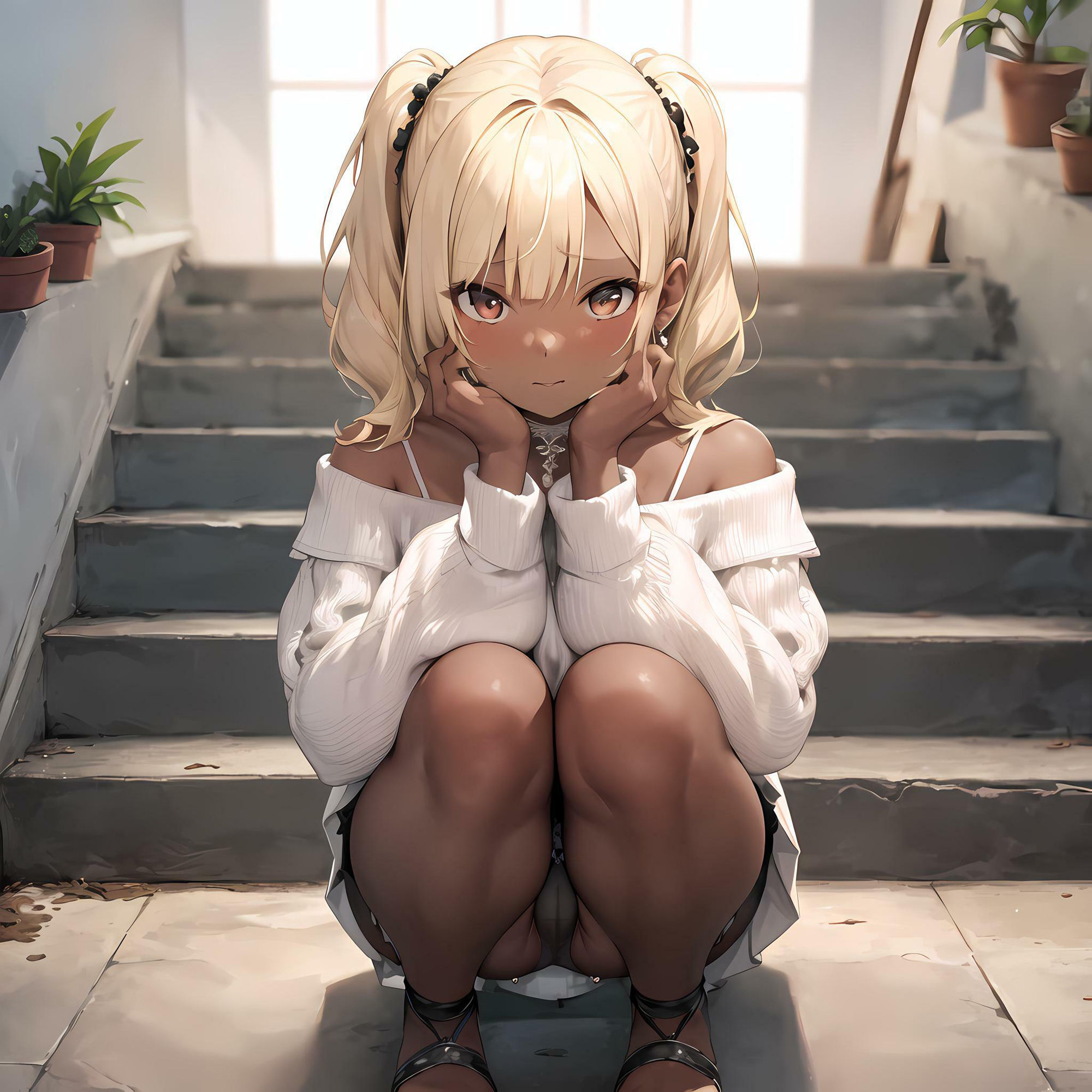 サンプル画像5:黒ギャルフェチ パンチラ編(フェチ工房) [d_306132]