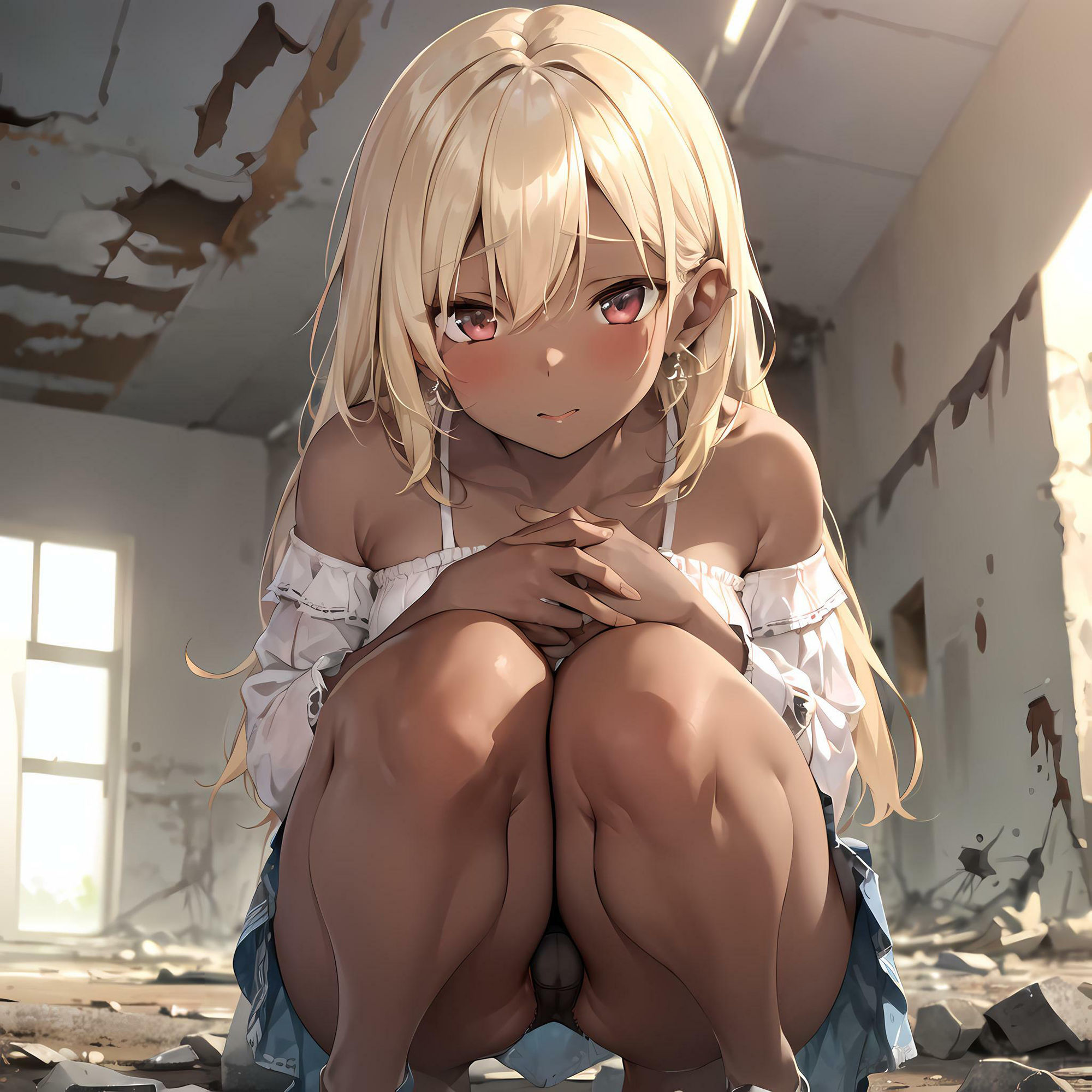 サンプル画像6:黒ギャルフェチ パンチラ編(フェチ工房) [d_306132]