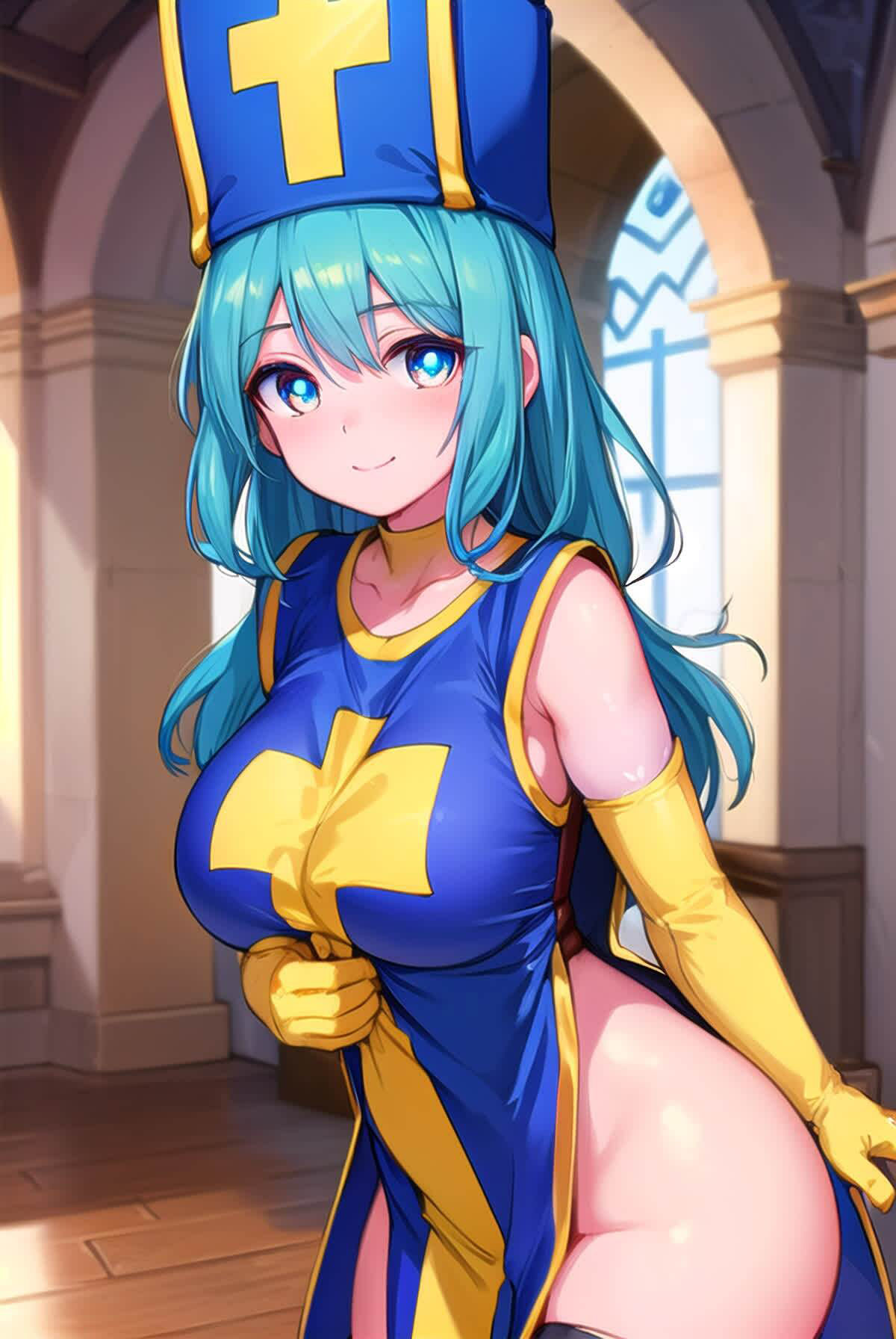 サンプル画像3:かわいいだけ女僧侶Vol.1 イラストCG集(Girlscg AI) [d_306146]