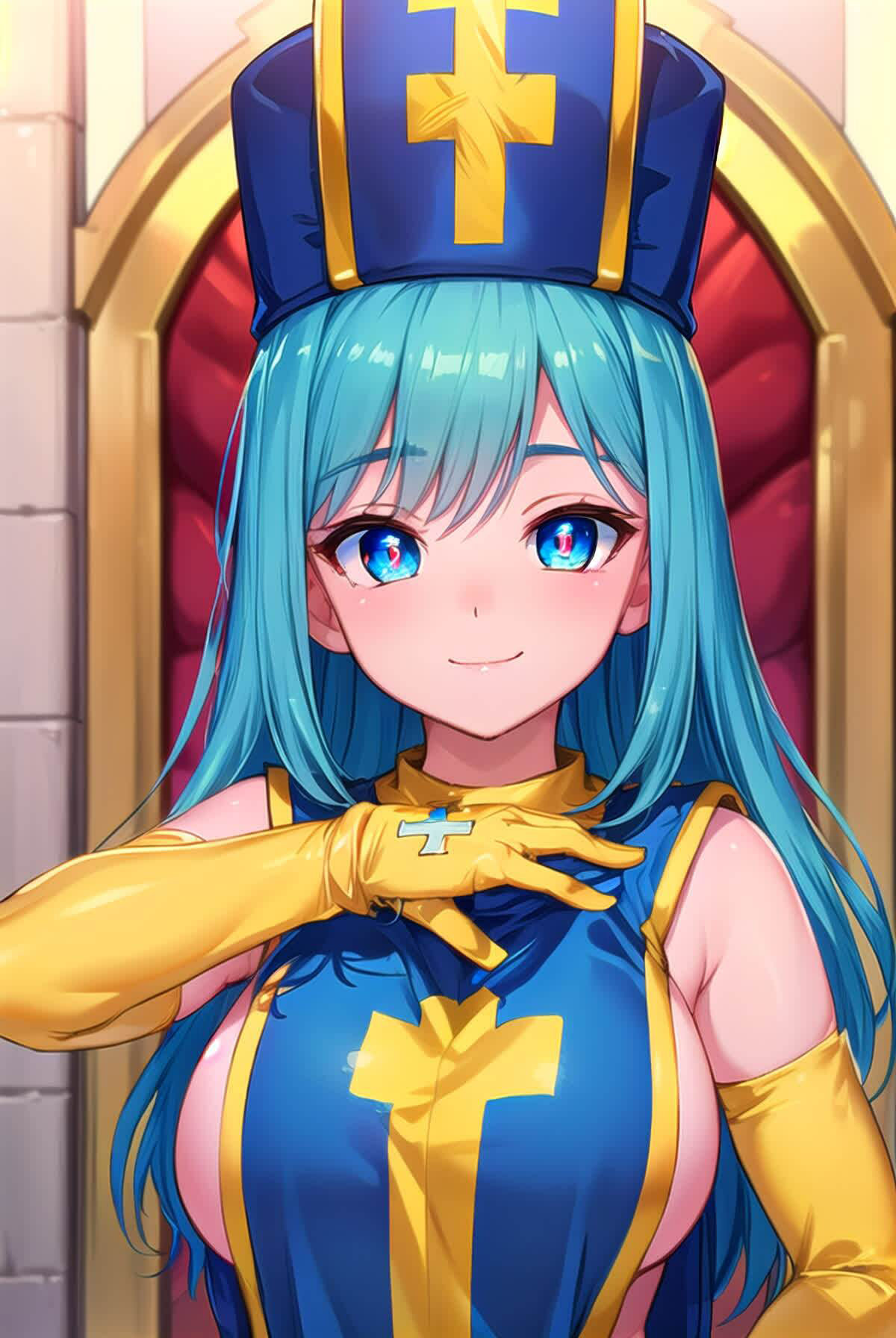 サンプル画像4:かわいいだけ女僧侶Vol.1 イラストCG集(Girlscg AI) [d_306146]