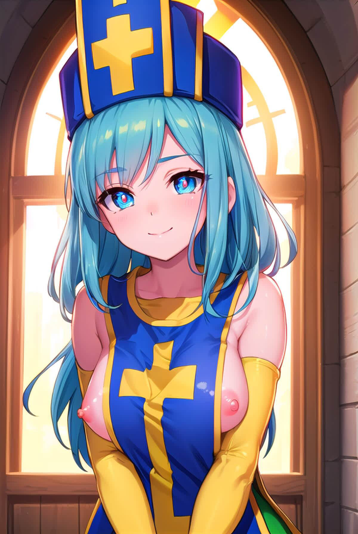 サンプル画像5:かわいいだけ女僧侶Vol.1 イラストCG集(Girlscg AI) [d_306146]