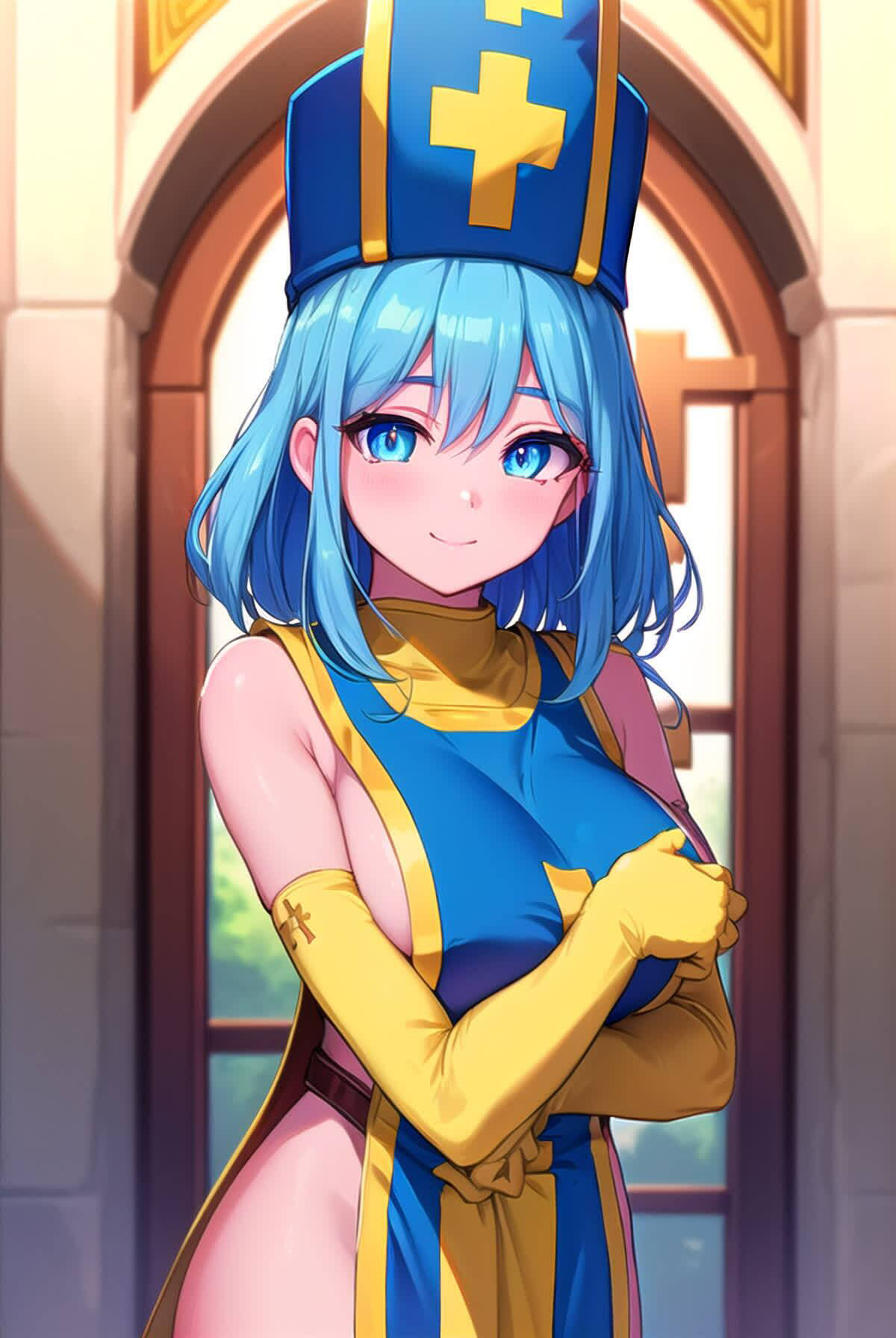 サンプル画像6:かわいいだけ女僧侶Vol.1 イラストCG集(Girlscg AI) [d_306146]