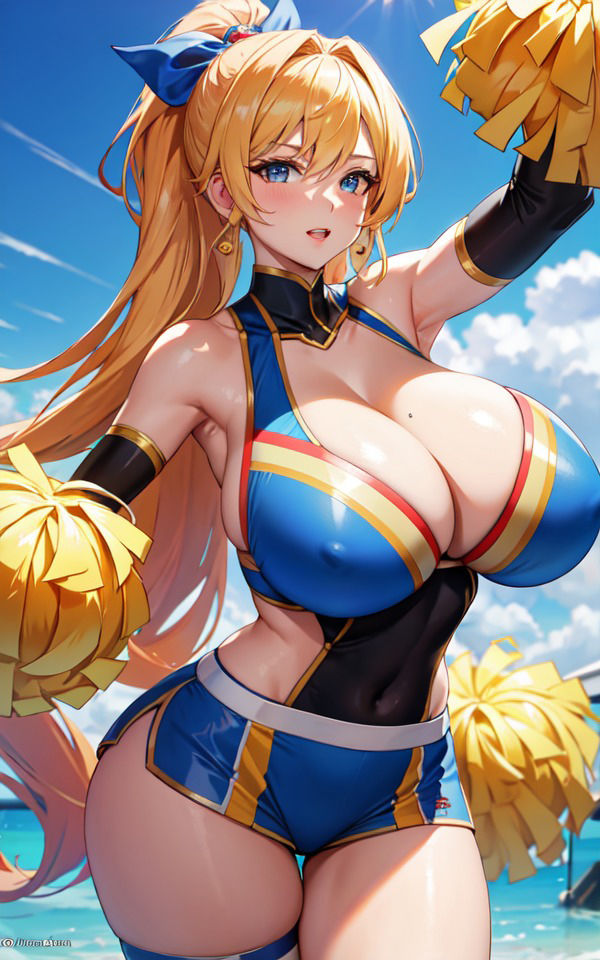 サンプル画像1:強豪校の男子を釘付け 爆乳すぎるチアガール達(ryuta) [d_306155]