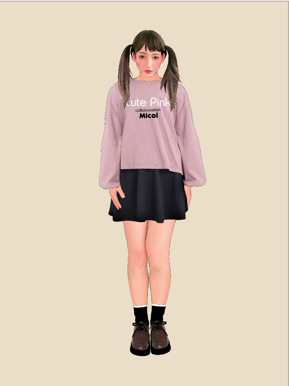 サンプル画像3:下着図鑑風着せ替え絵本『ちはる28歳』2 バイオグラフィー編(Girlboy) [d_306158]