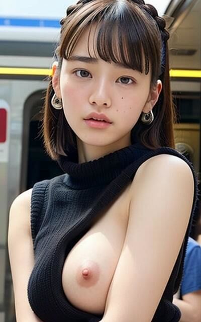 サンプル画像1:駅前でも見せちゃうの？？ 清楚美女！！(ビューティーハニー) [d_306203]