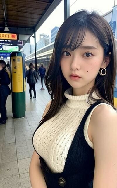 駅前でも見せちゃうの?? 清楚美女!!のサンプル画像 6