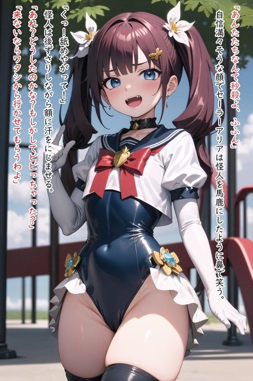 サンプル画像2:変身ヒロイン敗北CG ショートストーリー(AI魔法少女) [d_306215]