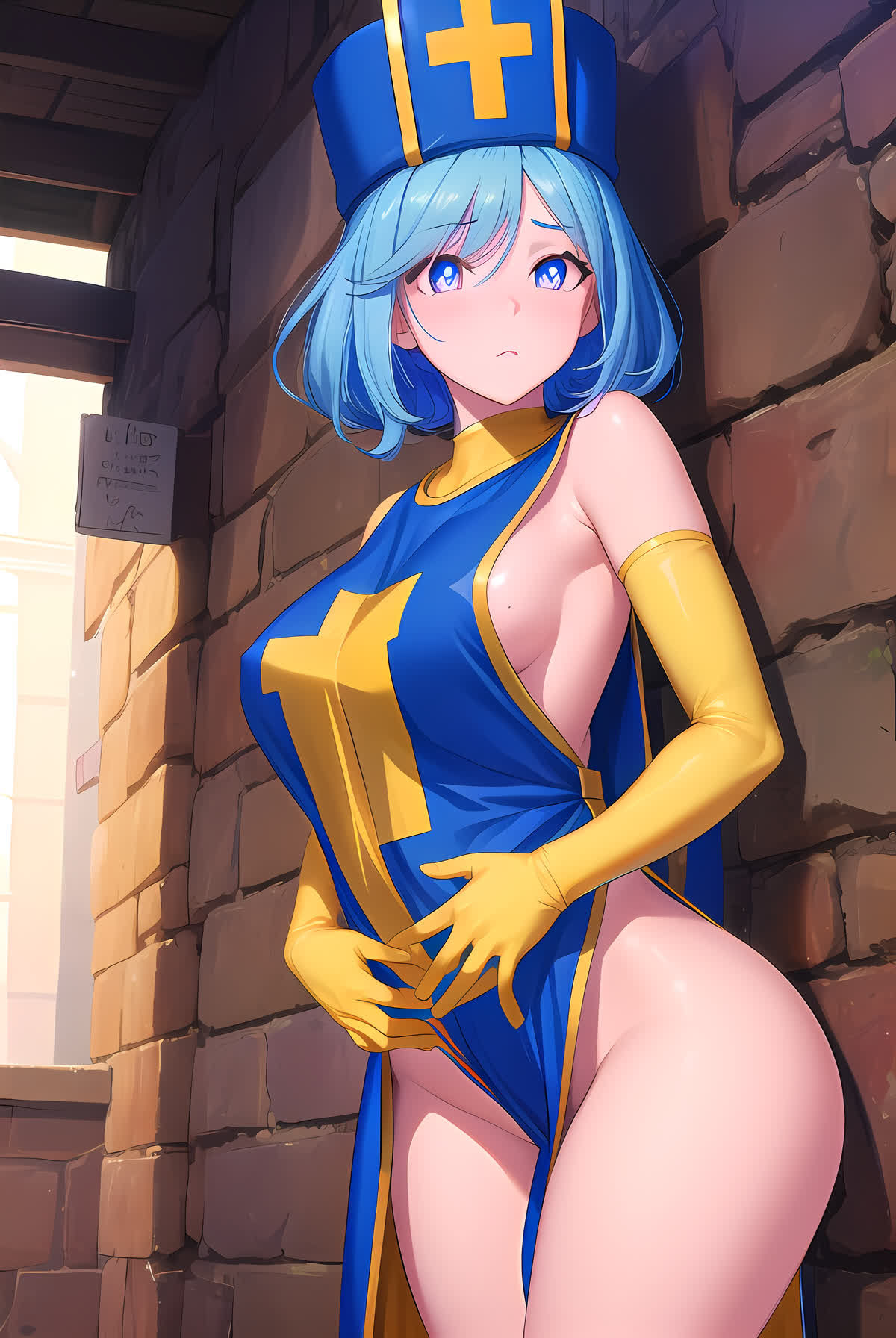 サンプル画像4:かわいいだけ女僧侶Vol.2 イラストCG集(Girlscg AI) [d_306402]