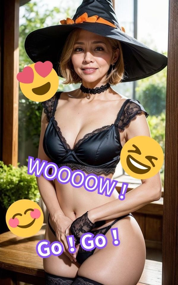 サンプル画像5:コスプレ熟女×ハロウィン(あいみる) [d_306405]