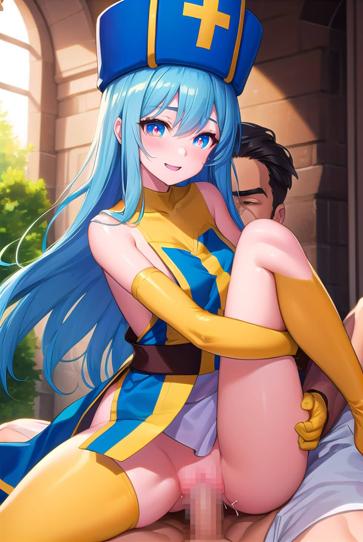 サンプル画像4:おち〇ぽ欲しいの・・だめなのにもう我慢できない・・・ 欲しがり発情女僧侶 Vol.2(Girlscg AI) [d_306406]