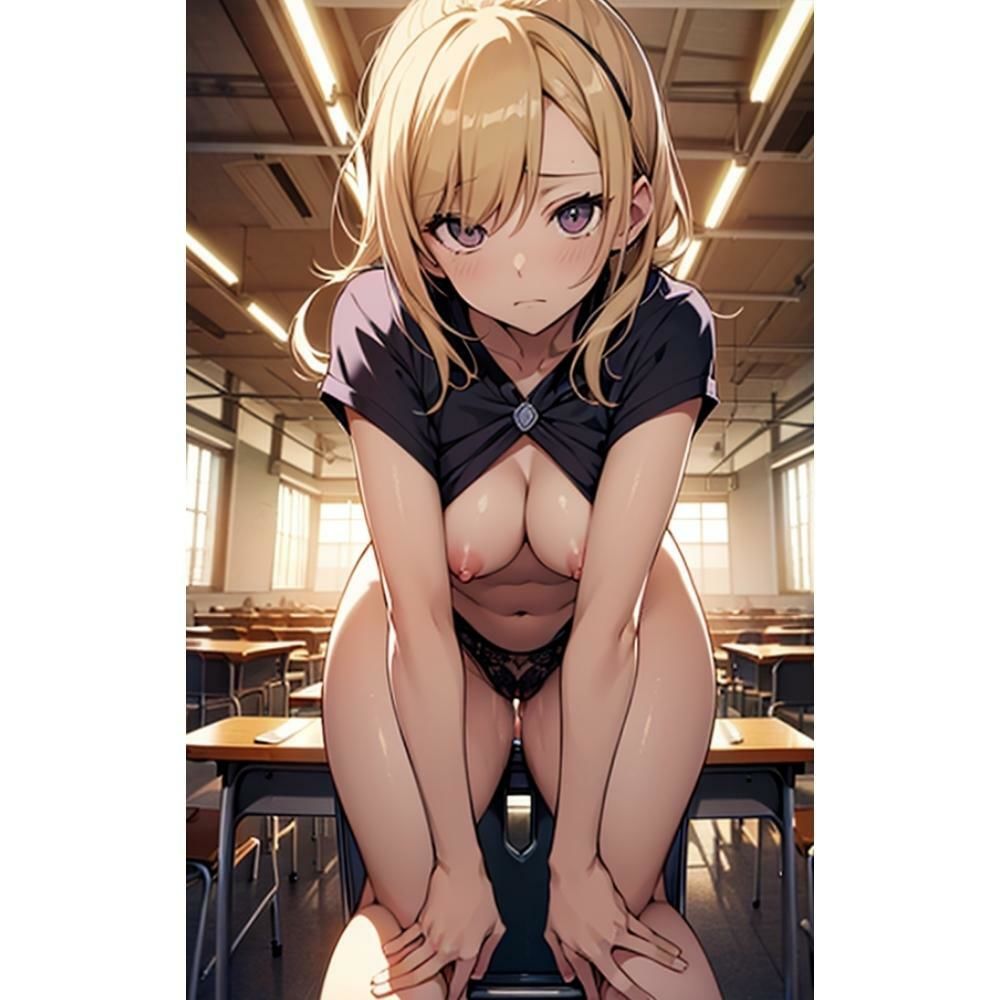 サンプル画像3:【誘惑】ちっぱい学園 part3(美AI女子) [d_306459]