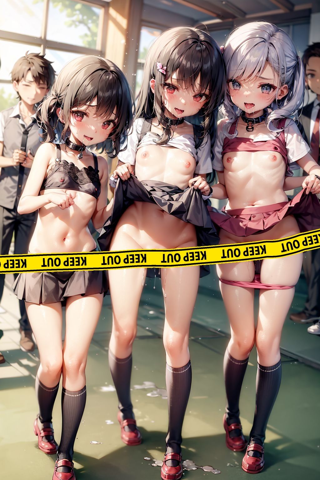 サンプル画像2:【4K解像度×大ボリューム】教師を舐めたメス〇キ共を従順×発情メス犬化したったwww （後編）(ほっけくらぶ) [d_306554]