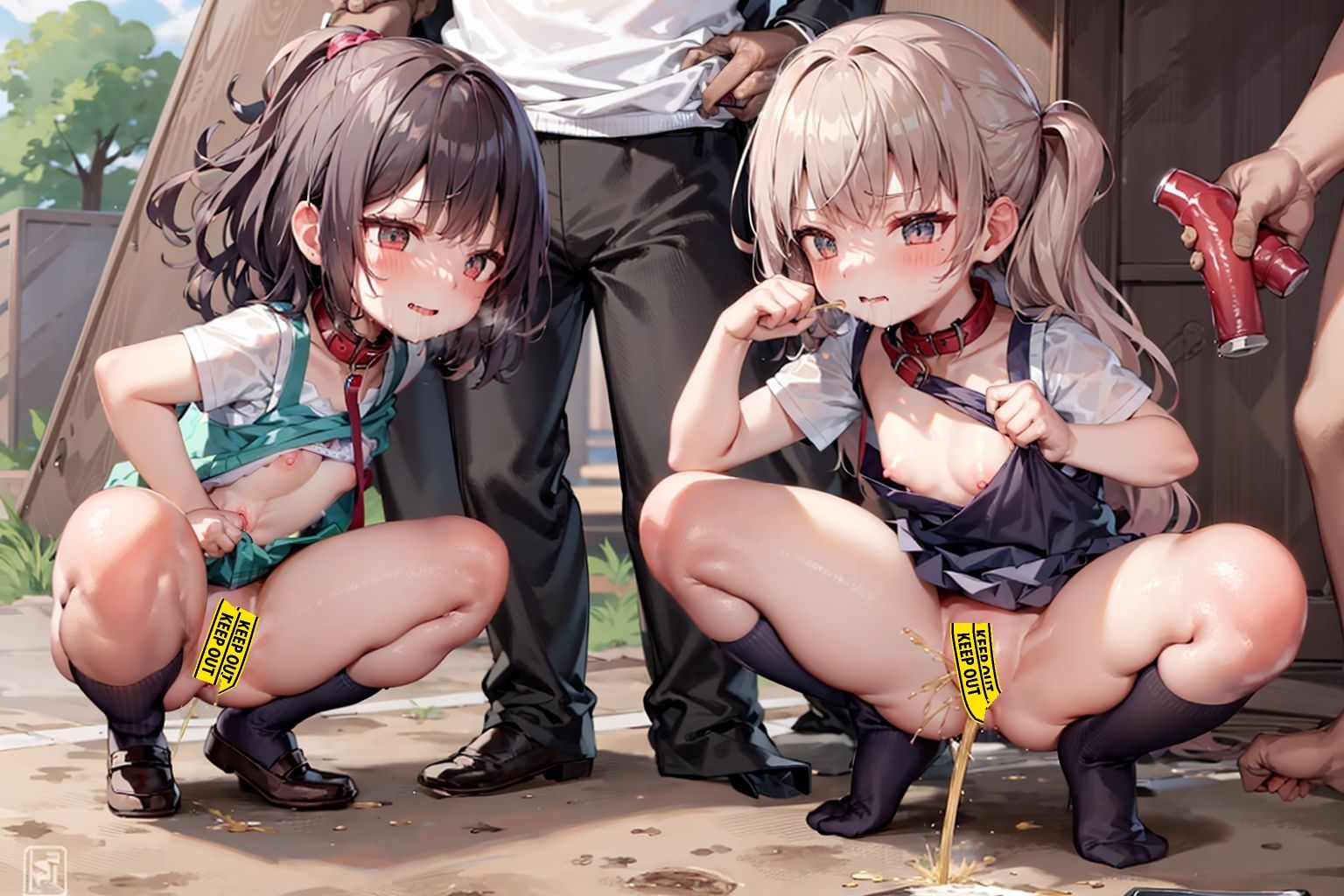 サンプル画像3:【4K解像度×大ボリューム】教師を舐めたメス〇キ共を従順×発情メス犬化したったwww （後編）(ほっけくらぶ) [d_306554]