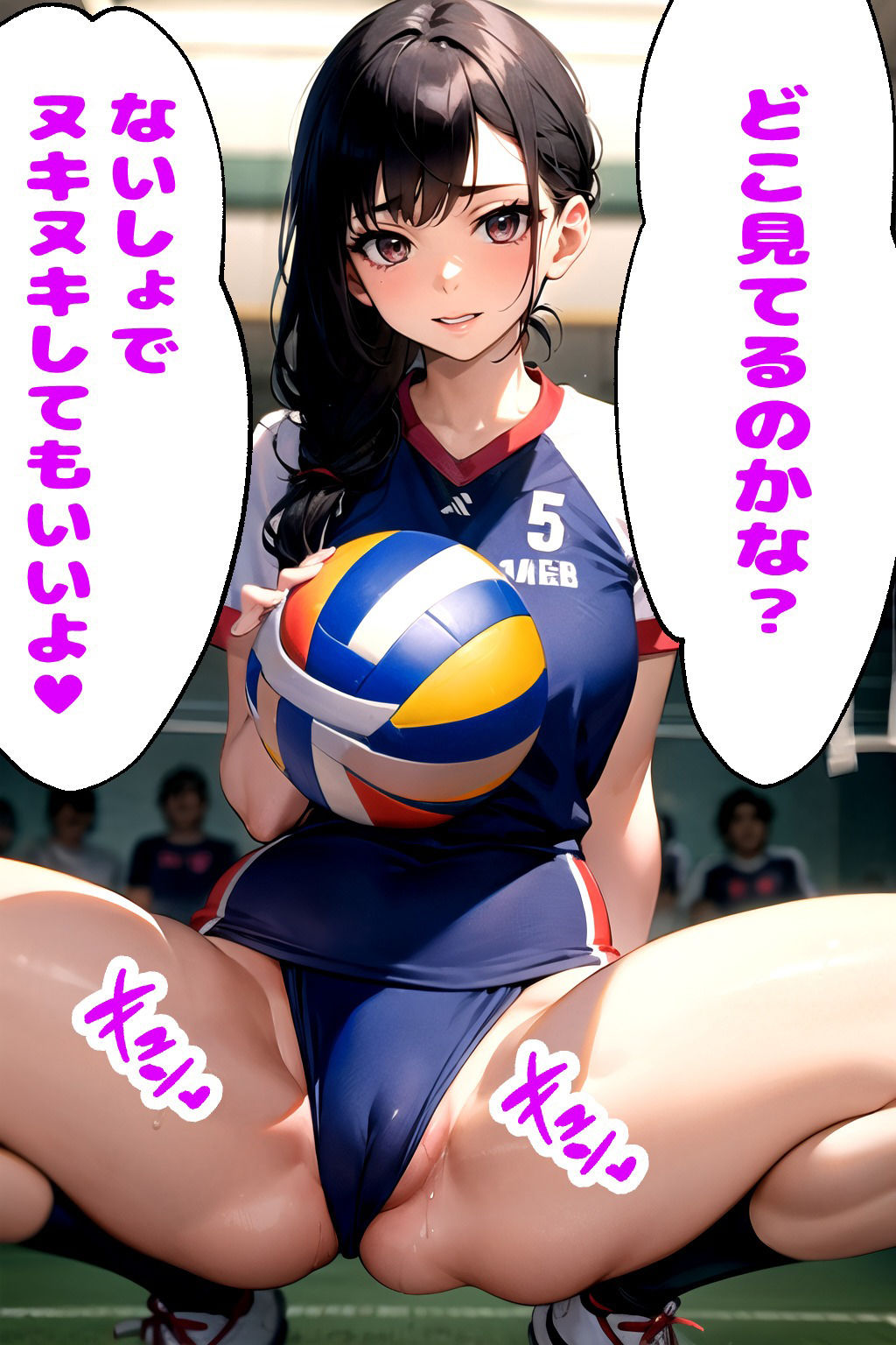 サンプル画像4:バレーで汗だくムレムレムチムチママの誘惑イラスト集(フェチBOX) [d_306698]