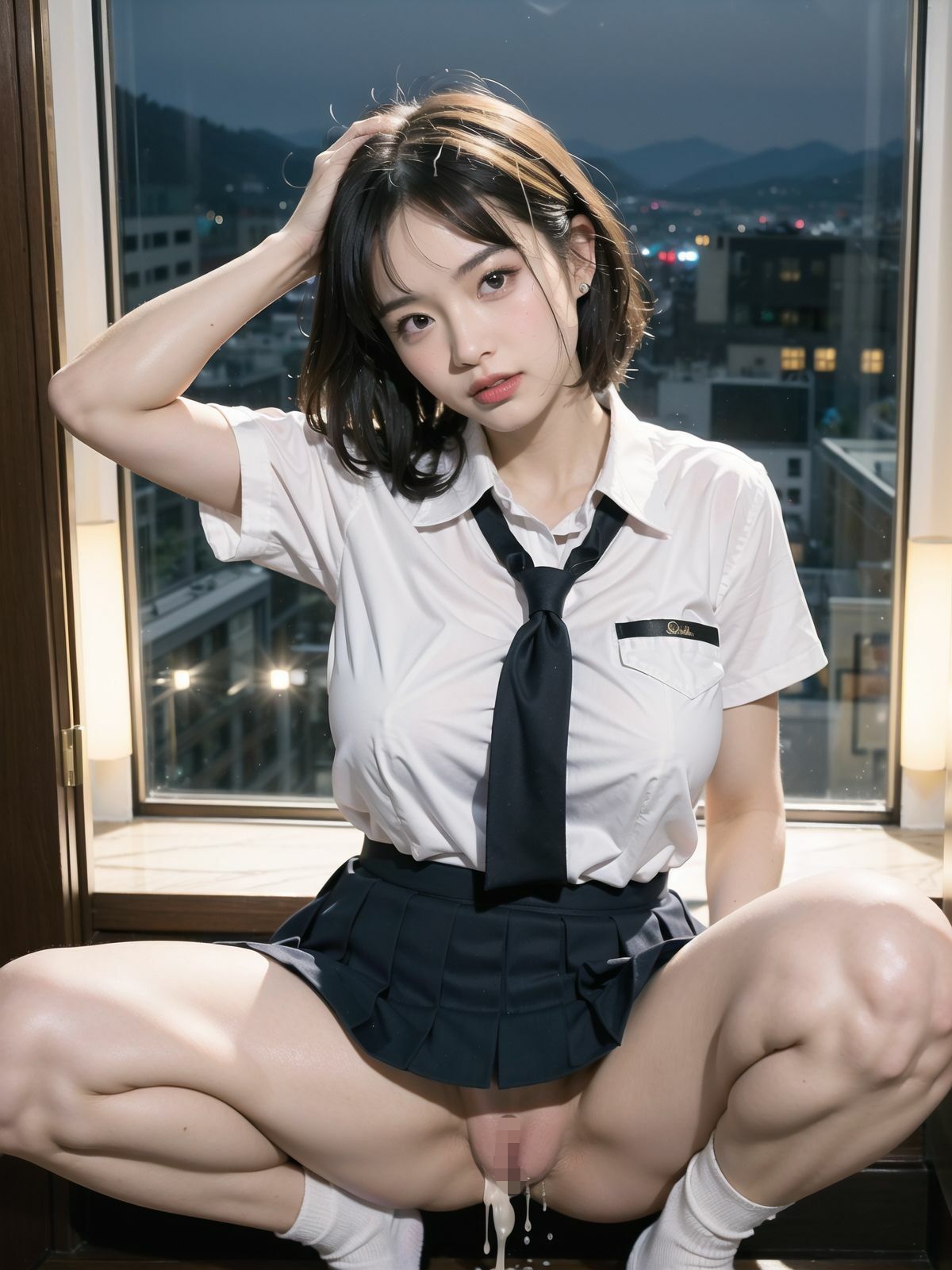 サンプル画像4:3年H組パパ活はじめました2(秘密のai部屋) [d_306740]