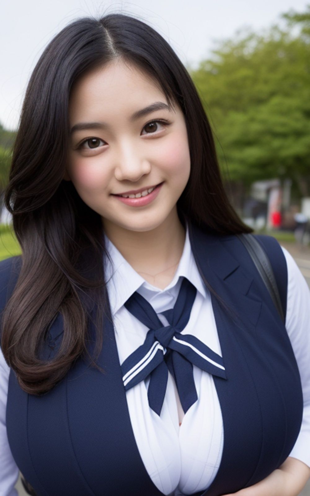 サンプル画像3:制服コスプレ美女【AIグラドル編集部vol.232】(AI美女出版) [d_306792]