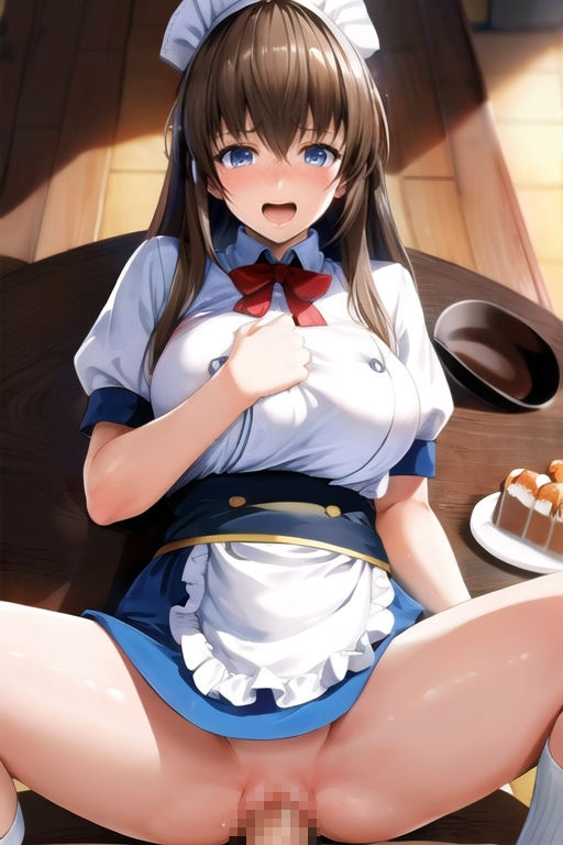 サンプル画像4:AIさんに描いてもらった自身も美味しく頂かれちゃう料理人さん(参番茶屋) [d_306793]