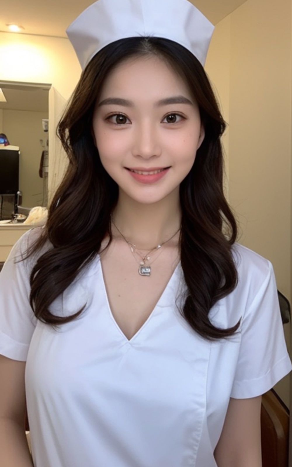 サンプル画像3:ナースコスプレ美女【AIグラドル編集部vol.231】(AI美女出版) [d_306794]