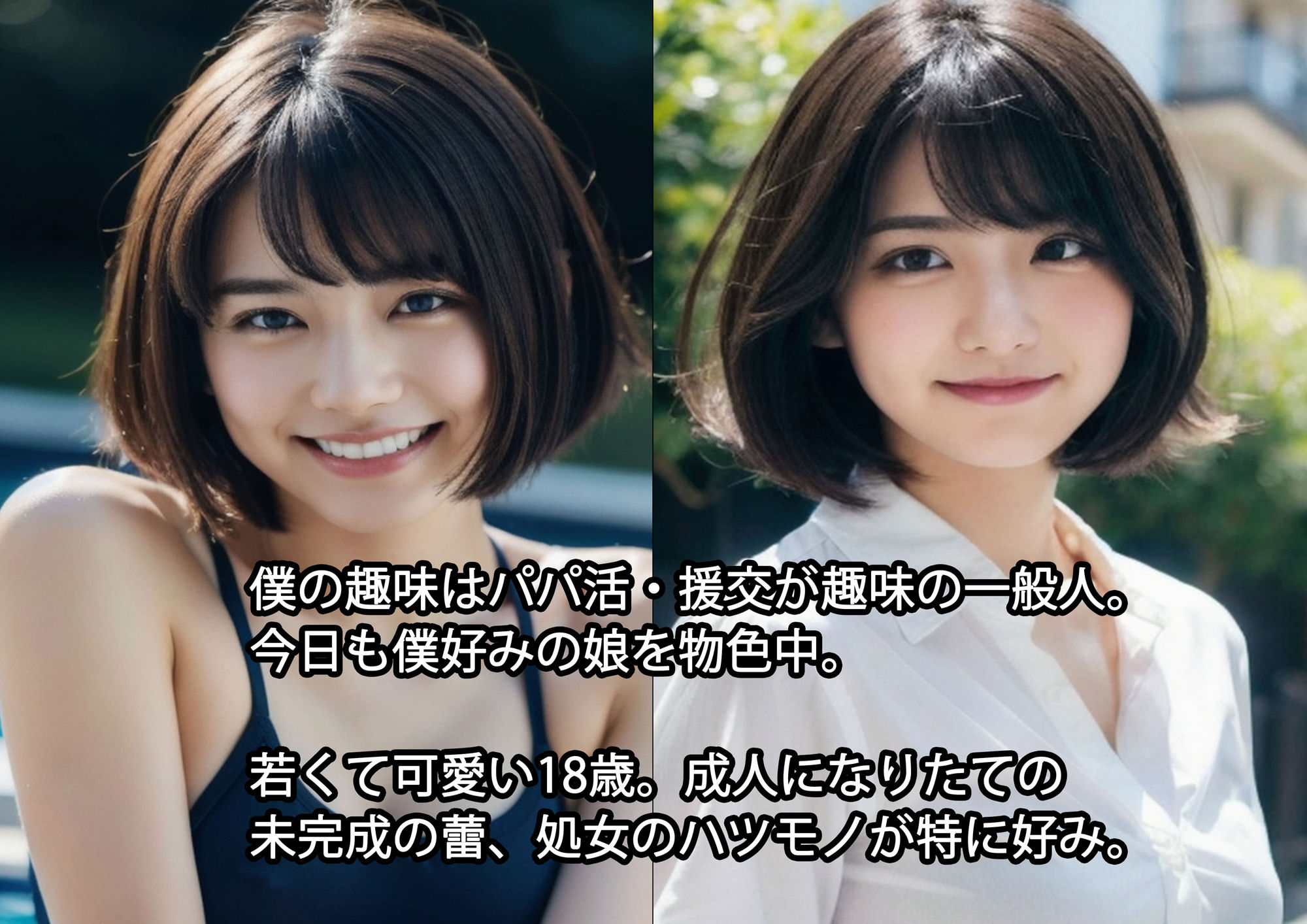 サンプル画像1:18歳の地下アイドル、初めてのパパ活・援交 〜僕の、遅すぎた青春 そして成人同士の純愛〜(AILand18) [d_306809]