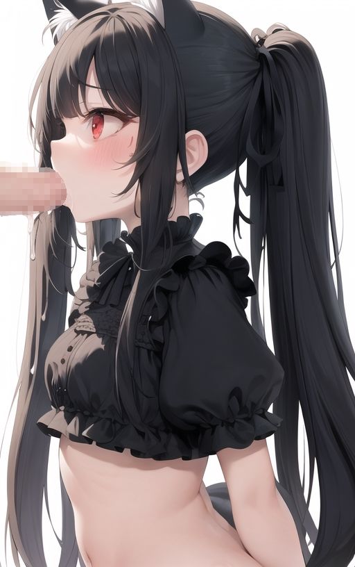 サンプル画像2:猫耳メイド性教育！！生意気黒猫メイドにわからせH！(癖癖工房) [d_306990]