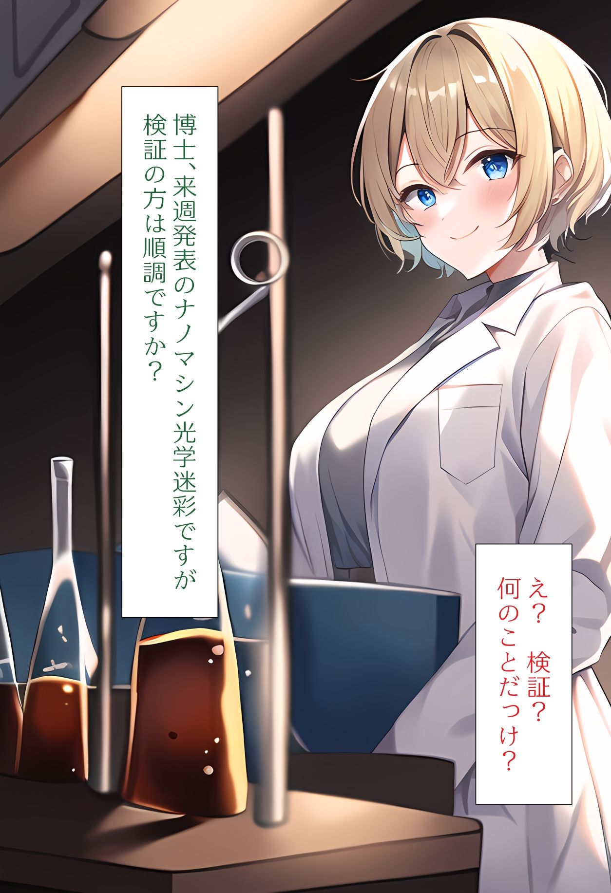 サンプル画像1:［AI生成イラストCG集］透明ポーション研究者の 全裸散歩レポートCG集(しそ@SISO_r18) [d_307014]