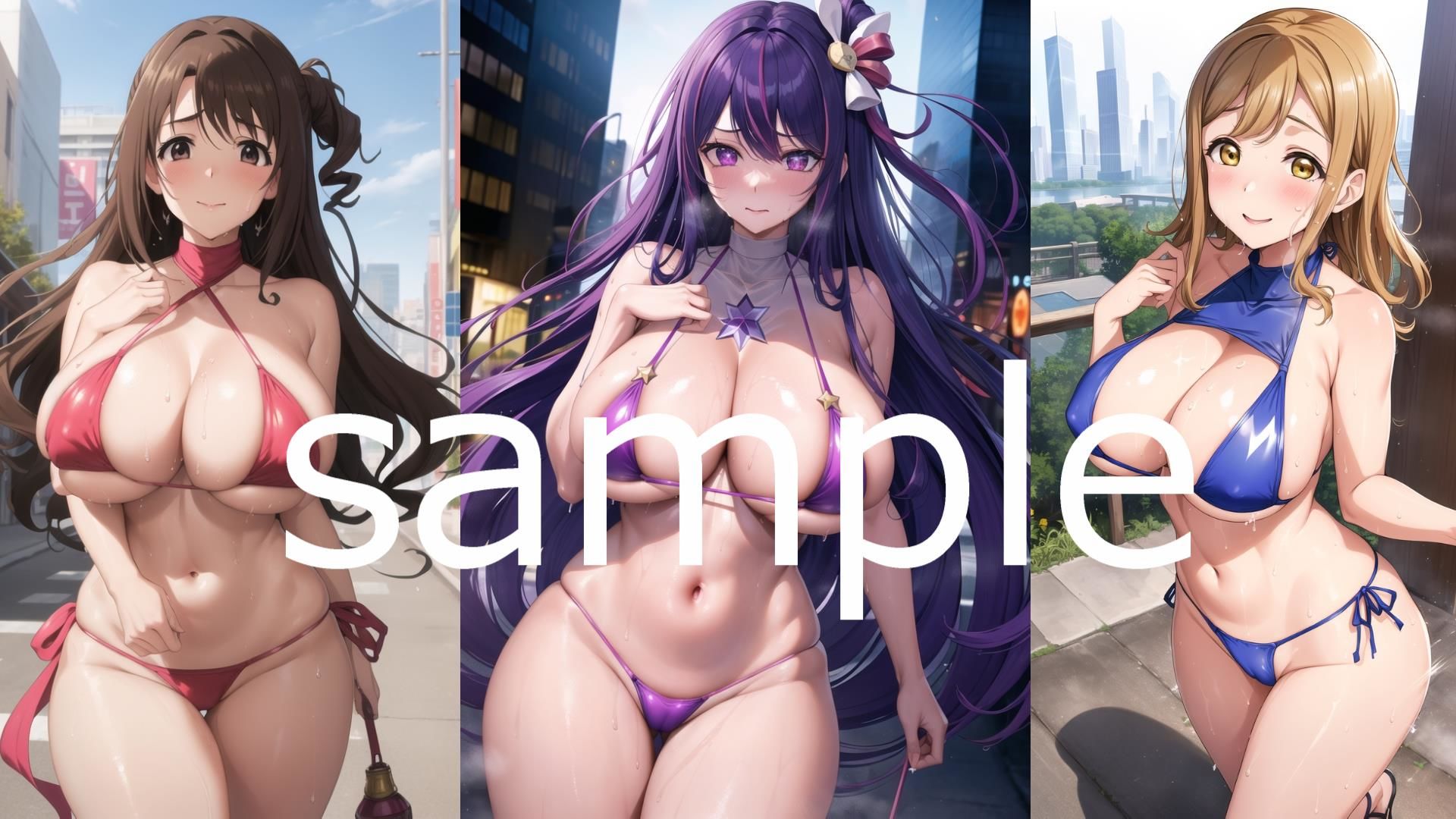 サンプル画像2:中出しマーキング♪〜金持ち男と22人の美女しか住んでいない夢の街〜ムチムチ淫紋ストリートvol.4(AIアニメ美女ファクトリー) [d_307037]