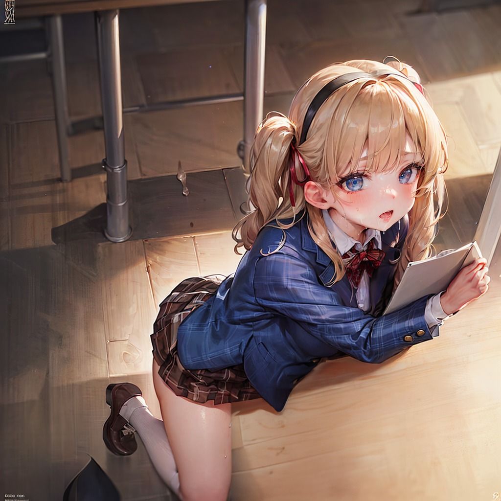 サンプル画像2:『いけない場所でするのが好き』ギャルJK-制服着衣（Stable Diffusion/AI）作成）(むさこた) [d_307138]