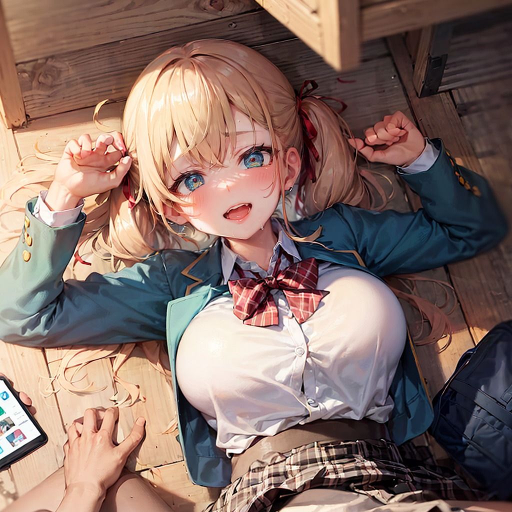 サンプル画像3:『いけない場所でするのが好き』ギャルJK-制服着衣（Stable Diffusion/AI）作成）(むさこた) [d_307138]