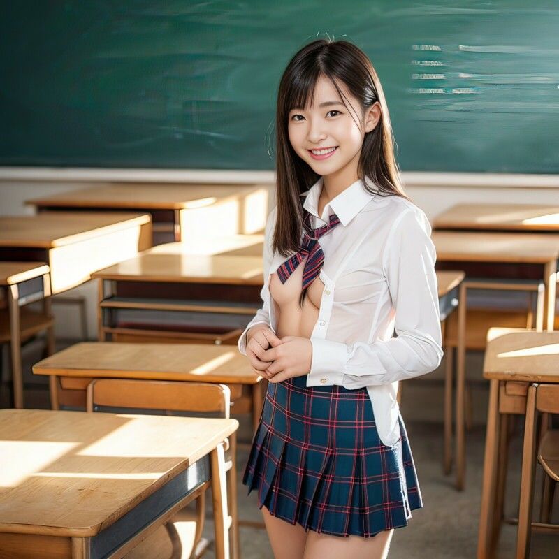 サンプル画像2:AIヌードグラビア セーラー服編 Vol.1(美伝プロジェクト) [d_307237]