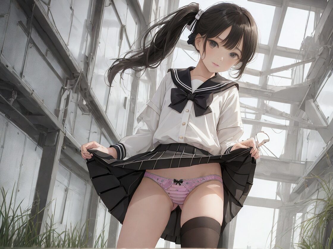 サンプル画像1:パンツ見せっ娘 桜色の日々(天然美女パンツ図鑑) [d_307368]