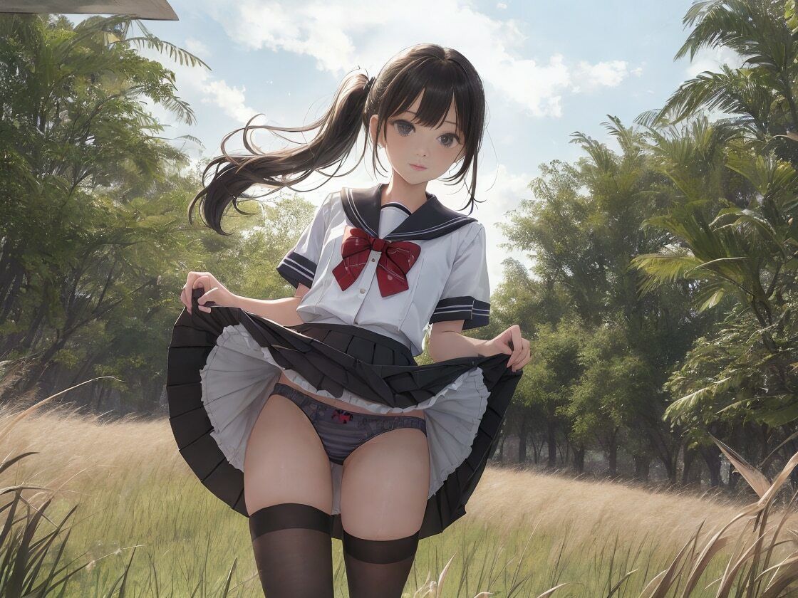 サンプル画像3:パンツ見せっ娘 桜色の日々(天然美女パンツ図鑑) [d_307368]