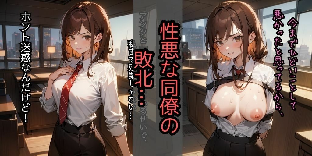 サンプル画像3:セリフ付き【美少女敗北4選】パイズリ・挿入・くすぐりetc.【強気な美少女を辱める…】(フェチ堂) [d_307391]