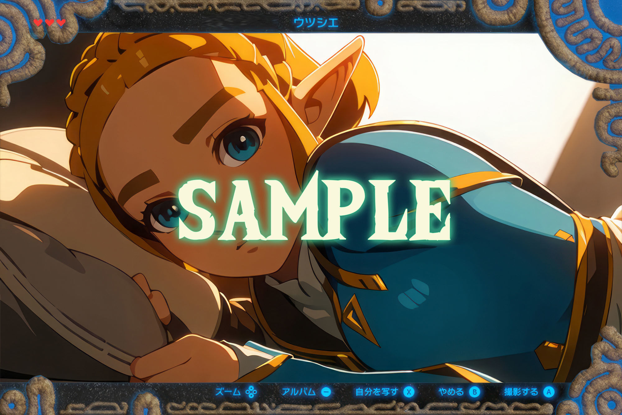 サンプル画像1:ゼル〇の伝説:ハイラル王国王女ゼル〇(R18-AI.COM イラスト) [d_307438]