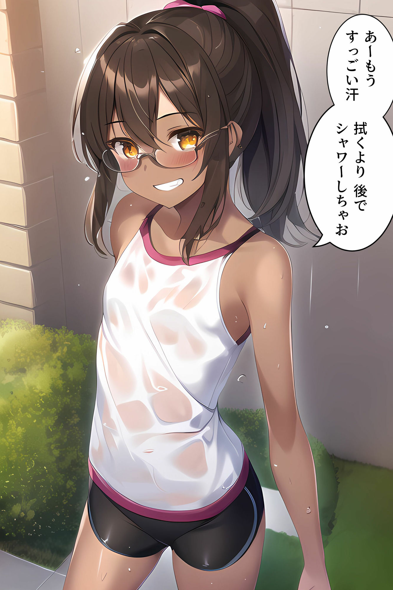 サンプル画像1:先輩（おねーさん）は今日もリードできません(褐色眼鏡工房) [d_307480]