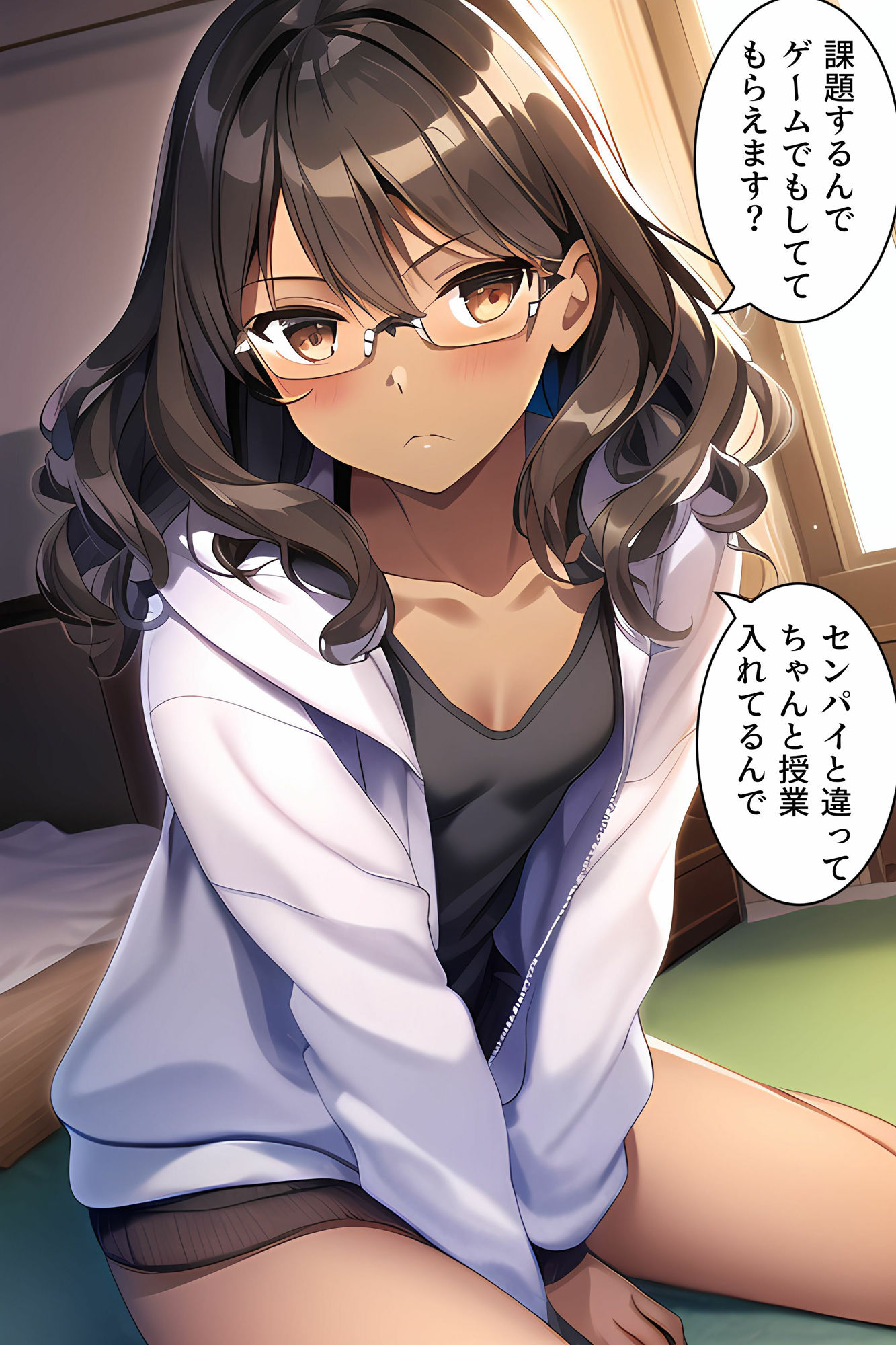 サンプル画像5:先輩（おねーさん）は今日もリードできません(褐色眼鏡工房) [d_307480]